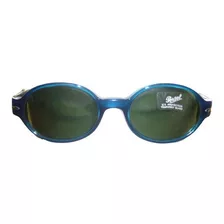 Lente Sol Persol Po2526-s Oval Azul Blue Green Italy S 50mm