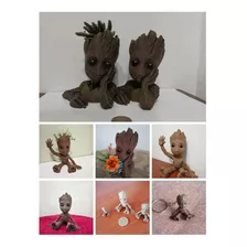 Regalo. Baby Groot Impresión 3d. Maceta Llavero Especial.