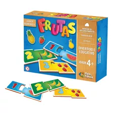 Jogo Educativo Quebra Cabeça 20 Pçs Associe Números E Frutas