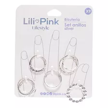 Yoi Set Anillos Silver X9 Unidades Bt128 Set Anillos Silver 