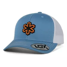 Boné Azul Cl Tela Branca Logo Tuff Laranja 8616 Original