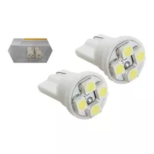 Par (2) Lâmpada Led T10 Pingo Branca Universal Carro / Moto