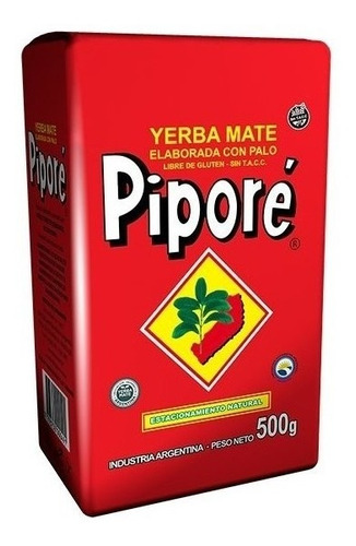 Yerba Mate Pipore Tradicional Prensada 500g
