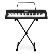 Kit Teclado Casio Ctk-3500 Musical 5/8 Preto Com Suporte