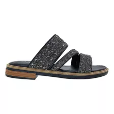 Sandalias Mujer Viamo Bajas Brillos Zuecos Gretu Verano Moda