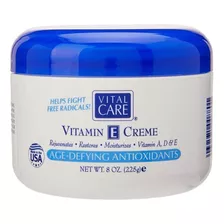 Vital Care Vitamin E Creme Completo Com Antioxidantes - 225g