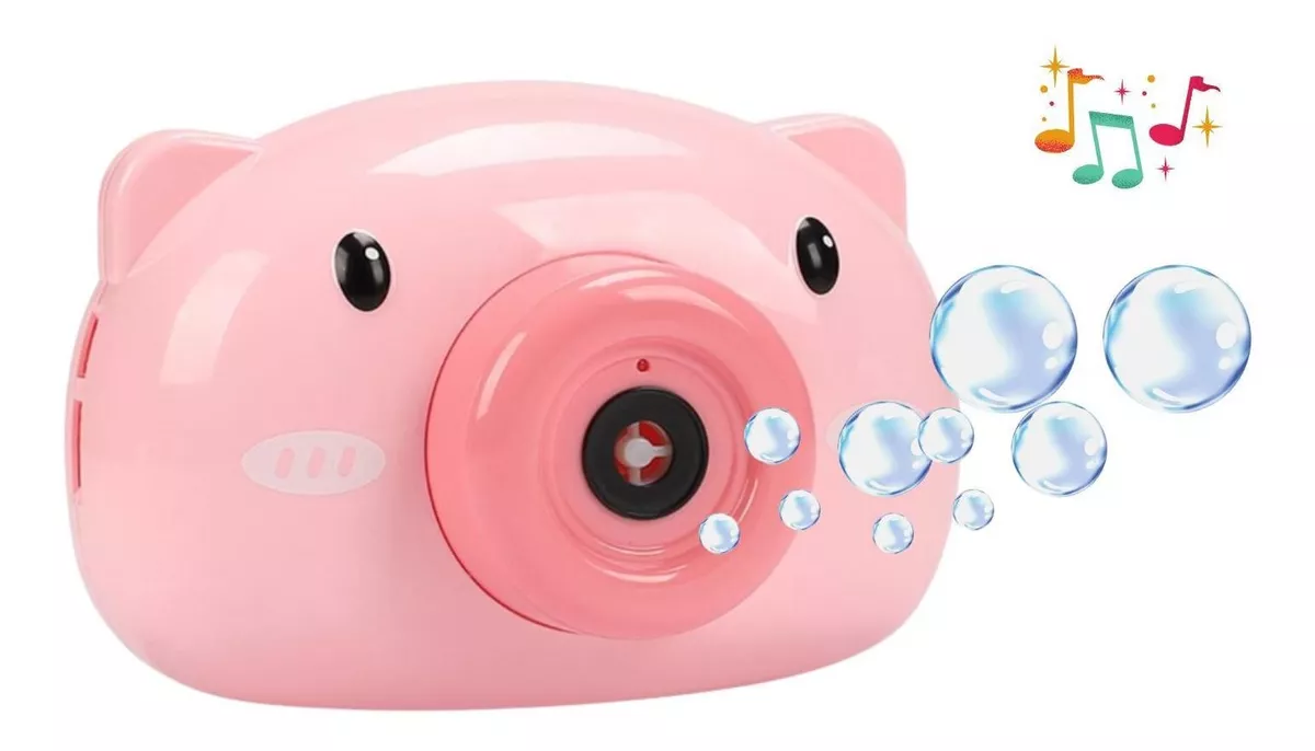 Juguete Máquina Cámara De Burbujas Para Niños Cerdo