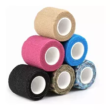 Vendaje Deportivo Autoadhesivo 6 Roll, Vendaje Cohesivo Elástico No Tejido, Cinta Cohesiva Para Los Dedos Para Estiramiento Atlético, Deportes, Muñeca, Tobillo,mascota 5cm X 4.5m Colores Mezclados