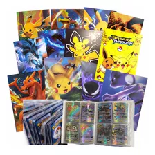 Carpeta Álbum 240 Cartas Tgc, 4 Bolsillos Por Hoja. Pokemon!