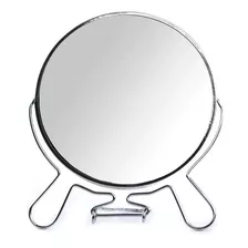 Espelho De Mesa Dupla Face Com Aumento Maquiagem Sobrancelha