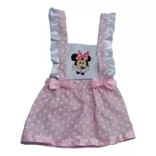 Roupa Minnie Para Menina Romper Jardineira Salopete 