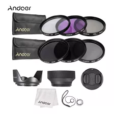 Kit De Filtro De Lente Andoer Uv+cpl+fld+nd De 52 Mm (nd2, N