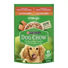 Ração Úmida Cães Pequenos E Mini Salmão Sachê 100g Dog Chow