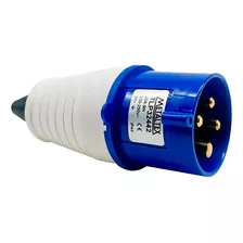 Plug Macho 32a 3p+e-9h Azul Tlp32442 - Metaltex