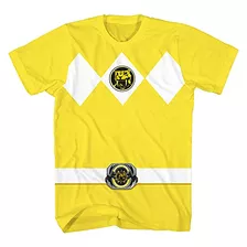 Camiseta De Fantasia Power Rangers Mighty Morphin Yellow Boy