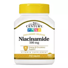 Niacinamide De Liberación Prolongada 500 Mg 110 Tabletas