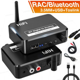 Rca Receptor Con Bluetooth Usb 3.5mm 3 En 1 Spdif De Fibra