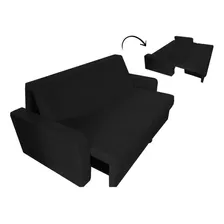 Sofá Cama Sillón Living Sofás Premium Sillón Cama Color Negro Diseño De La Tela Liso