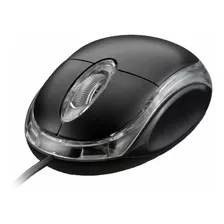 Mouse Cm-10 C/luz Vermelho Chinamate Cor Preto