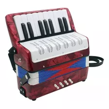 Sanfona Acordeon Semi Profissional 8 Baixos 17 Teclas Gaita