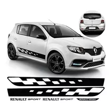 Kit 5 Adesivos Renault Sandero Race Sport Rs Frete Grátis