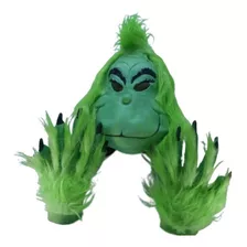 Máscara Halloween - El Grinch Con Garras Nuevo Y Exclusivo