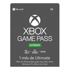 Xbox Game Pass Ultimate 1 Mês Gpu 1 Mês Mensal 25 Dígitos