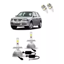 Kit Lampada Super Led + Led Farol Alto E Baixo Gol G2 G3 G4