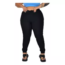 Calça Militar Plus Size Elastico Camuflada Moda Blogueira