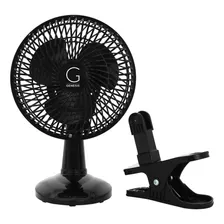 Ventilador De Escritorio Genesi Conveniente Escritorio Negro