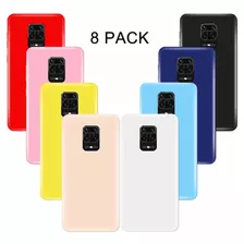 Combo Silicone Case Xiaomi Note 9 + Vidrio Templado Ceramico