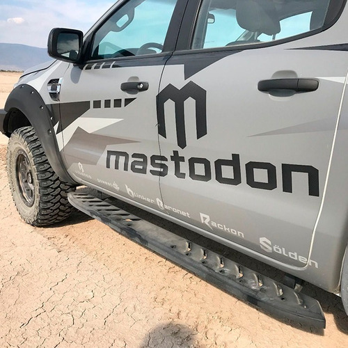 Estribos Raptor Chevrolet Colorado 16-21+ Dob Cab Mastodon Foto 7