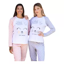 Pijama Manga Larga/pantalón Hasta T.5 24606 Florcitas