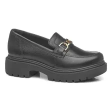 Sapato Pegada Feminino Em Couro Preto 222401-03