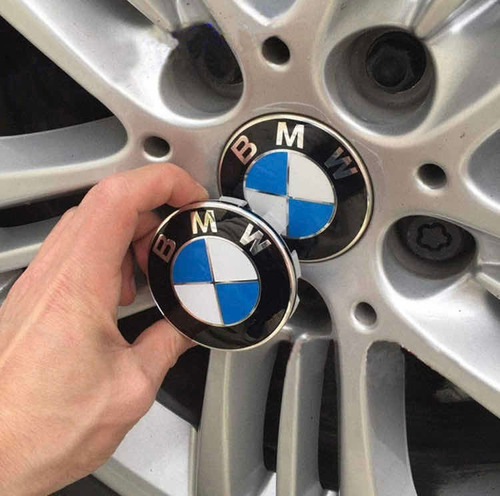 4x Tapa Cubo Rin Emblema Bmw 1 3 5 7 X1 X3 X4 X5 X6 Z3 68mm Foto 3