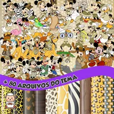 Kit Digital Mickey Safari Png (pague 1 Leve 3)