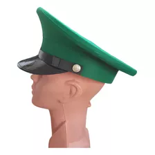 Gorra Kepi Verde Bandera Vicera Y Barbiquejo Negro Ajustable