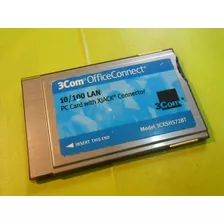 Tarjeta Pcmcia 3com 10/100 Lan Con Xjack