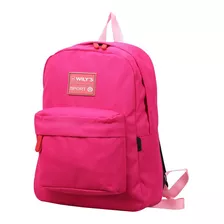 Mochila Para Laptop Casual Escolar Wilys 16.5 Pink .
