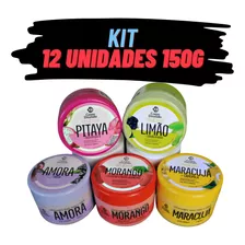 Kit 12 - Esfoliante Corpo Dourado Fruktais Para Todo O Corpo