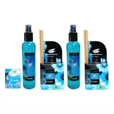 Kit Presente Aroma Orvalho 2 Difusor 2 Perfume 1 Brinde Vela