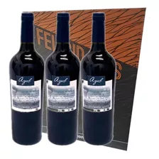 Estuche Regalo X3 Vino La Azul De Bodega Azul