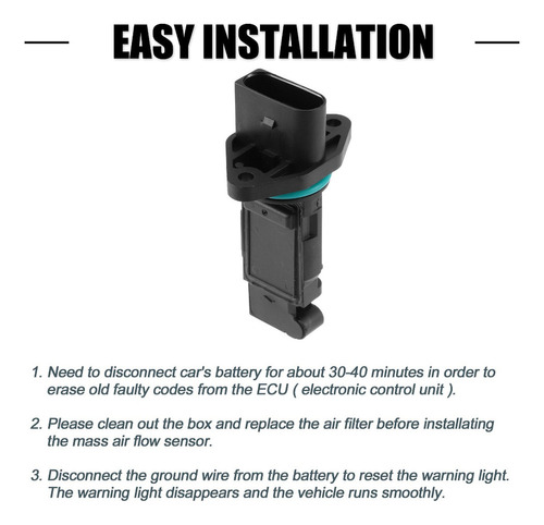 Sensor Maf Flujo Aire For Audi Seat Leon Skoda Octavia Ms Foto 3