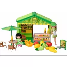 Casa De Muñecas Incluye Muebles,música,muñeca Frutería Niñas