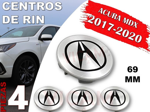 Kit De Centros De Rin Acura Mdx 2017-2020 69 Mm (gris) Foto 2