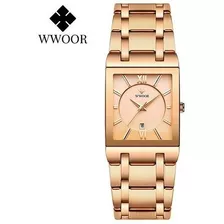 Reloj Wwoor De Acero Inoxidable Para Hombre Pulsera De Cuar