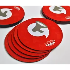 40 Mousepad Redondo Personalizado Em Neoprene - 18 Cm. 