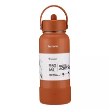 Botella Térmica Terrano 950ml. C/pico. Y Accesorios Color Terracota