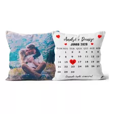 Almofada Personalizada Com Foto E Data Do Casal - Presente.