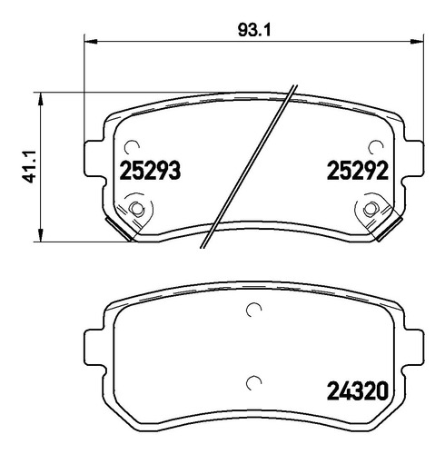 Balatas Traseras Para Kia Sportage 3.3l V6 2016 Brembo Foto 2